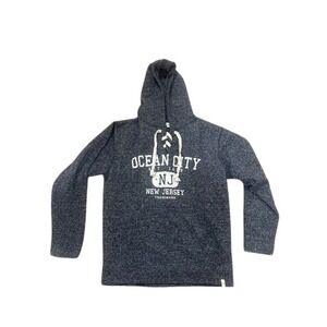 Vineyard Crew Ocean City NJ Lace Up Hoodie Navy Small